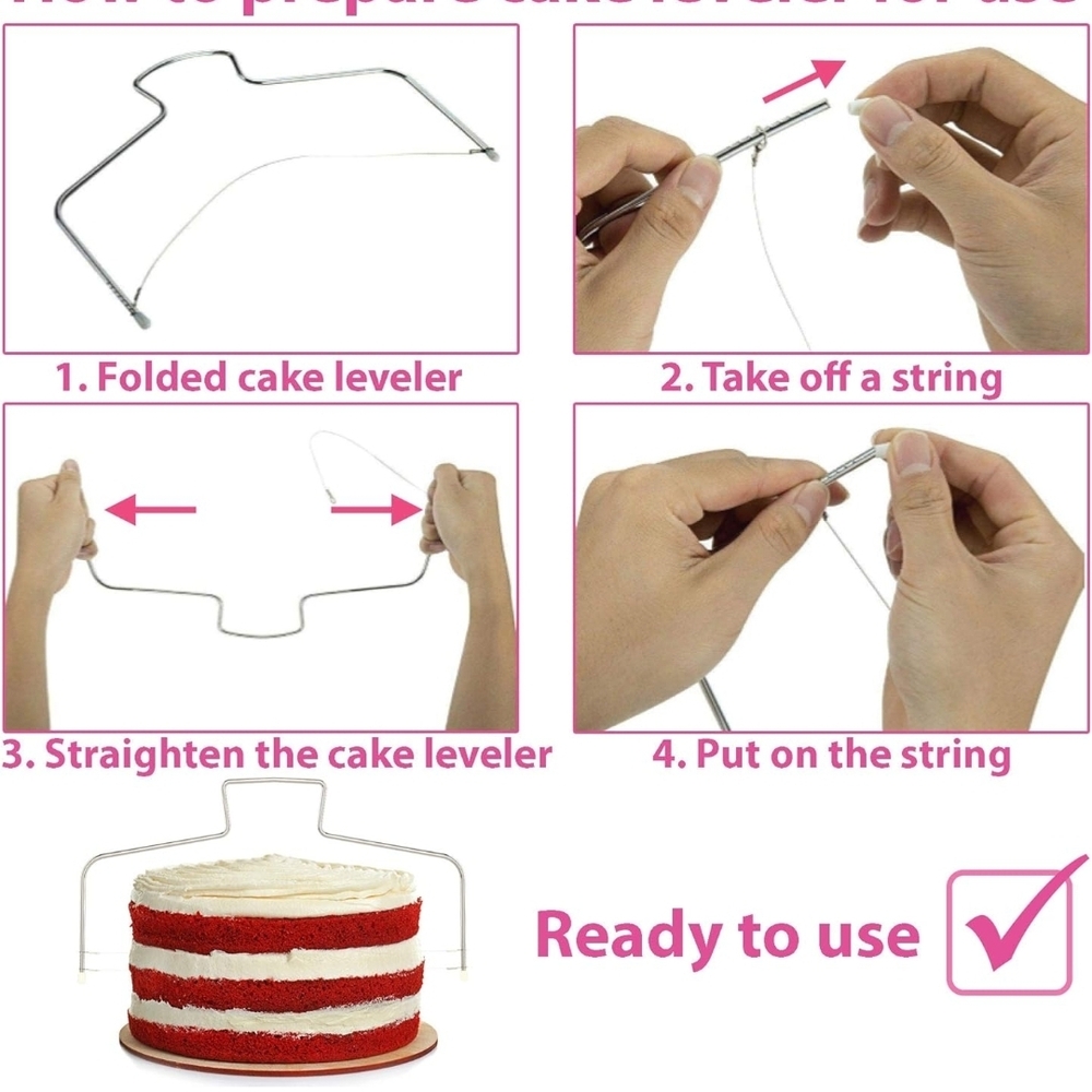 Cake Decorating Set with Turntable and Tips - Picture 8 of 10